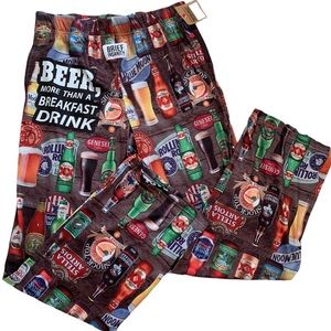Brief Insanity Beer for Breakfast All Over Graphic Lounge Pants